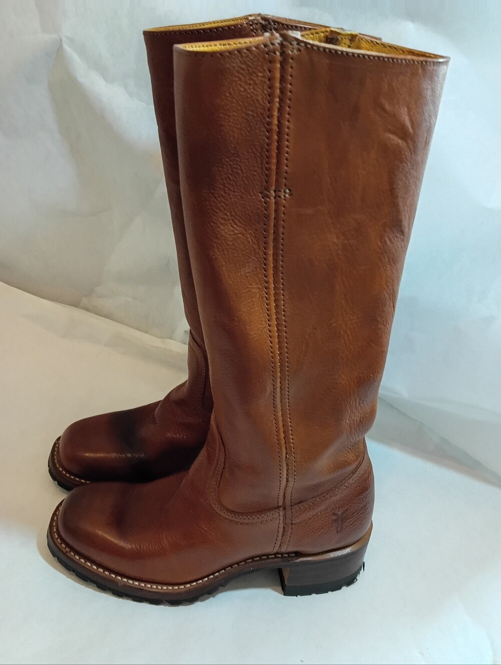 Vintage Frye Tan tall campus  Boots size 5.5 B